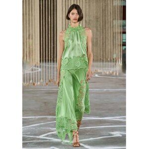 Ulla Johnson  cressida silk scalloped midi skirt and top, skirt set, size 10 NEW